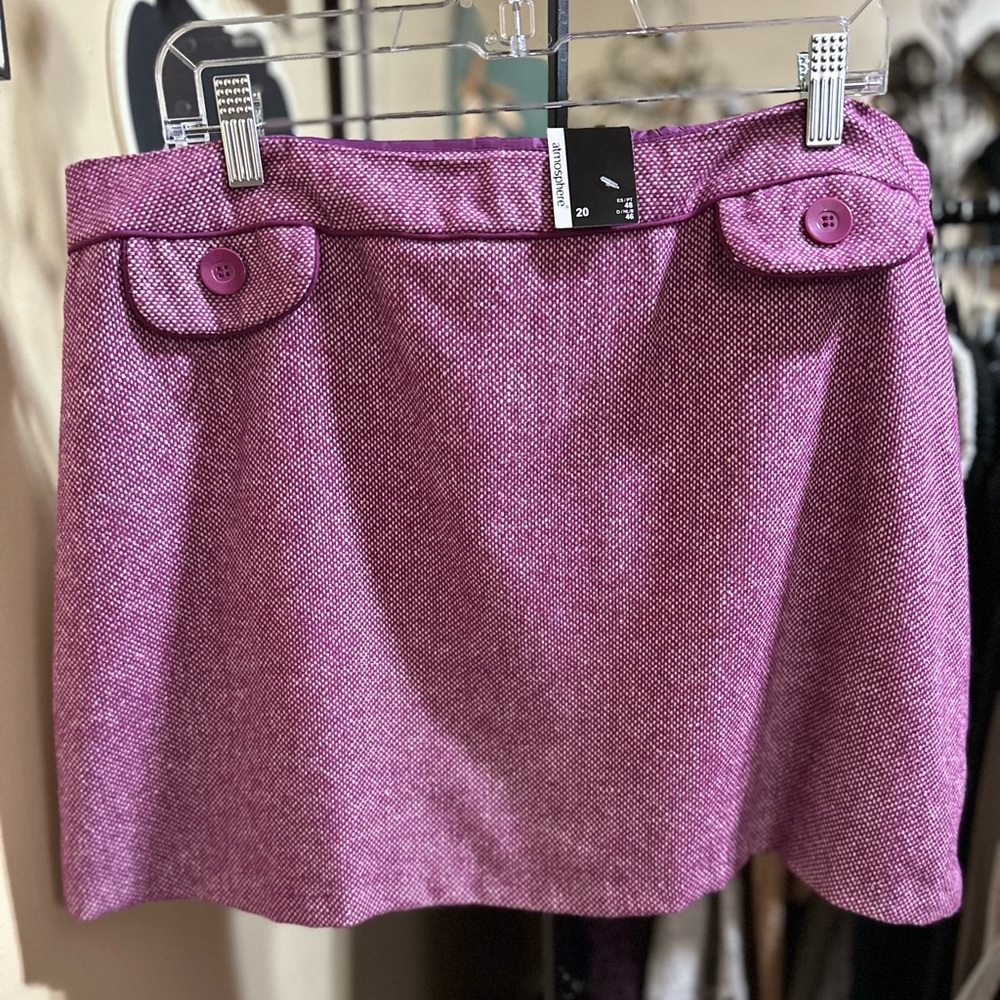 Atmosphere Magenta and White patterned Fall Mini